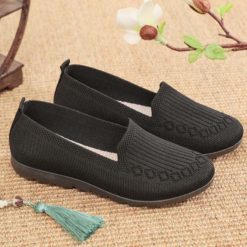 Women's Cloth Shoes with Flyknit Mesh Upper