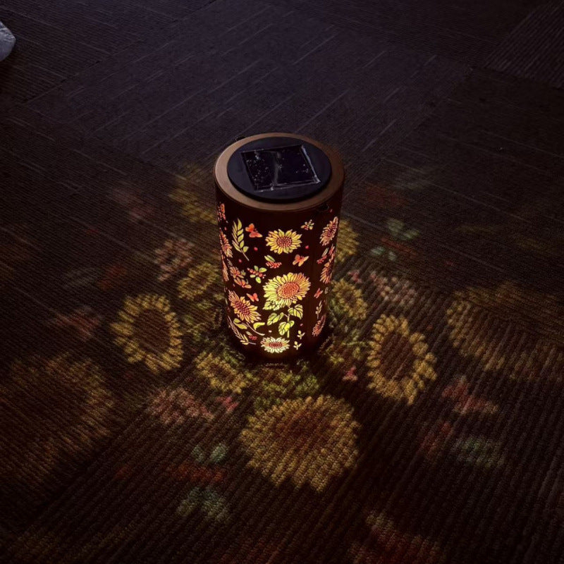 # Sunflower Iron Solar Garden Light