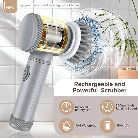 Multi functional electric cleaning brush