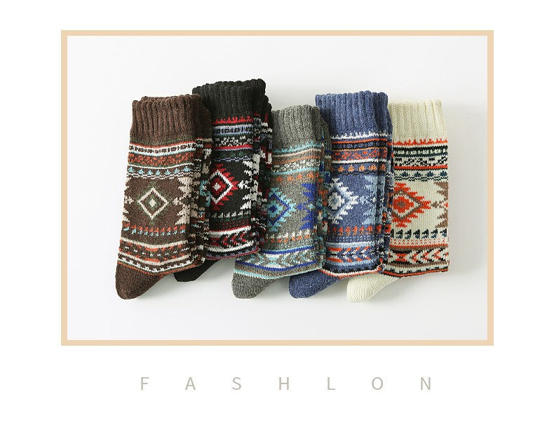 **Men's Autumn/Winter Socks | Mid-Calf Socks, 5-Pair Pack**