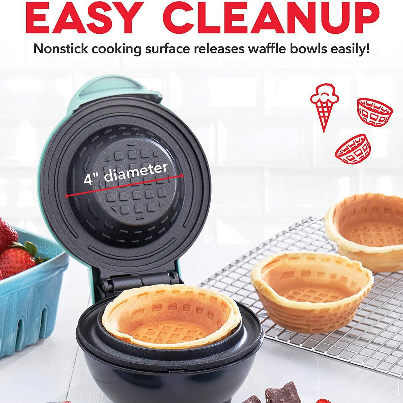 Multifunctional Waffle Bowl Maker