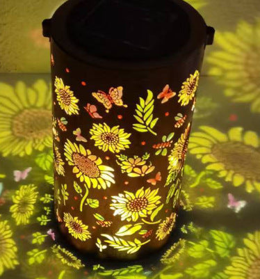 # Sunflower Iron Solar Garden Light