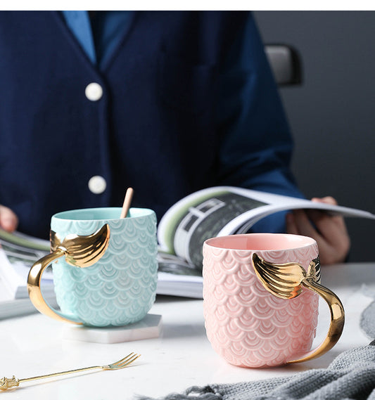 Ceramic Mermaid Cup