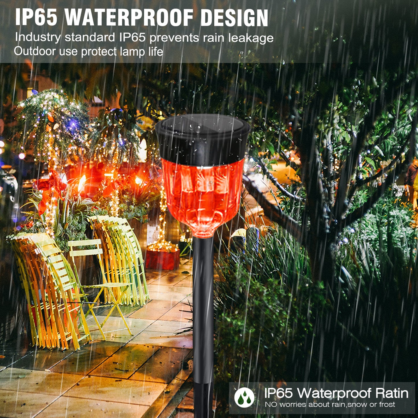# Solar-Powered Ground-Plug Lawn Landscape Light