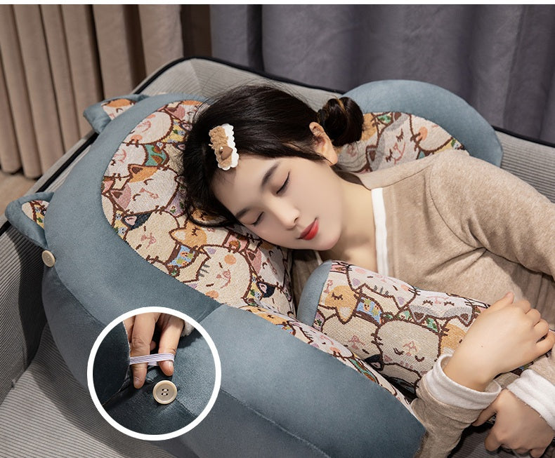 Soft Backrest Cushion with Lumbar Support