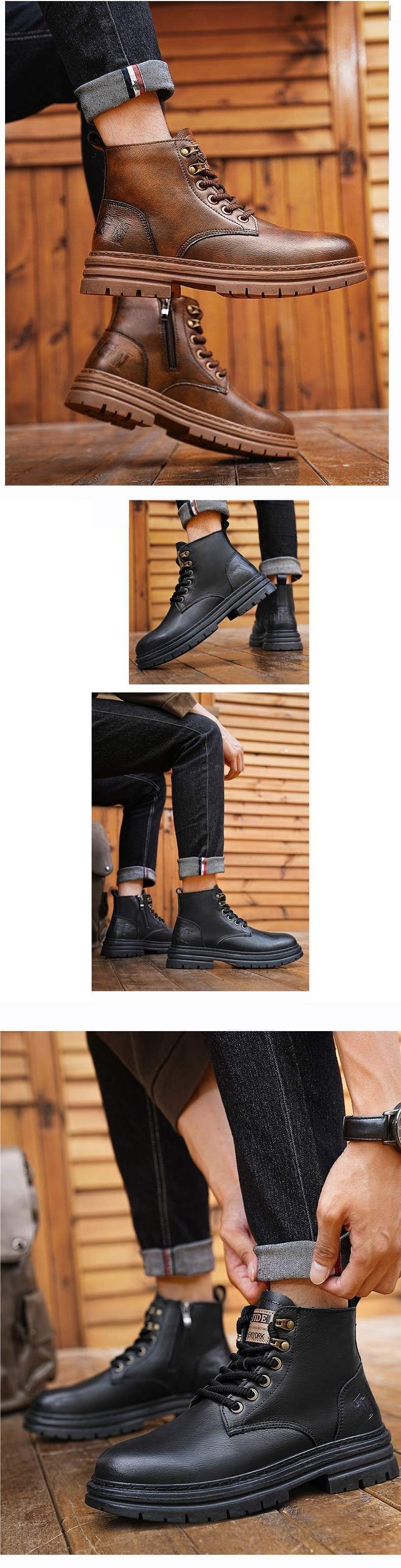 Men's Waterproof and Non-Slip Martin Boots