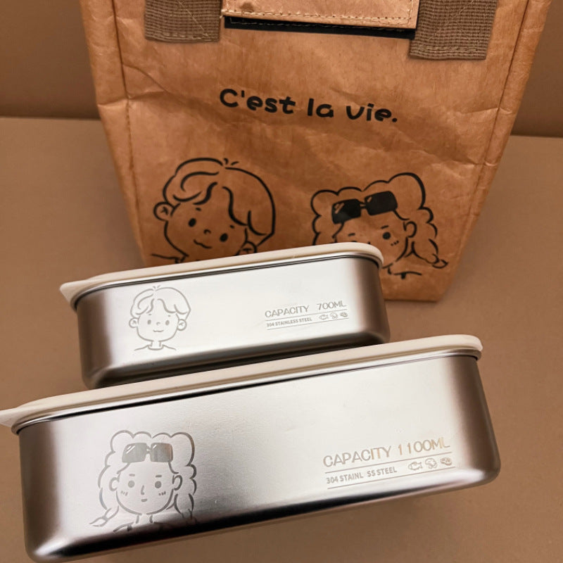 304 Stainless Steel Food Storage Container