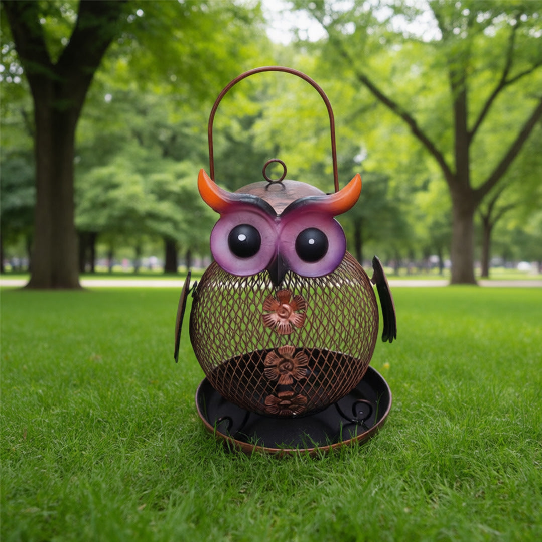# Hanging Owl-Shaped Bird Feeder