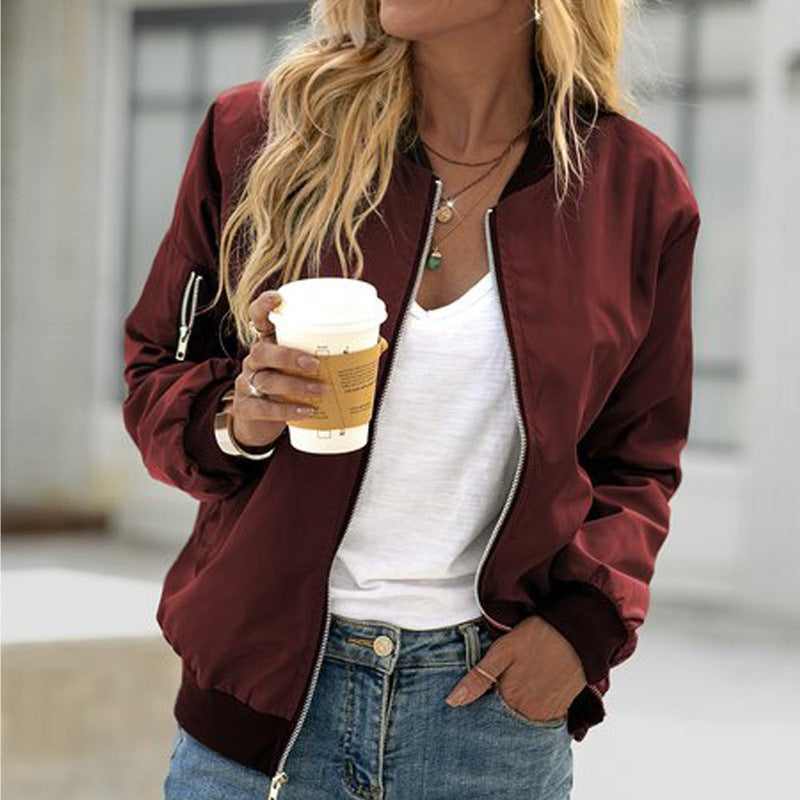 # Women's Zipper Casual Jacket