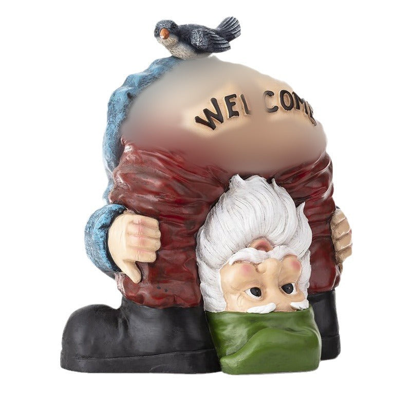 # Upside-down Dwarf Resin Decorative Ornament