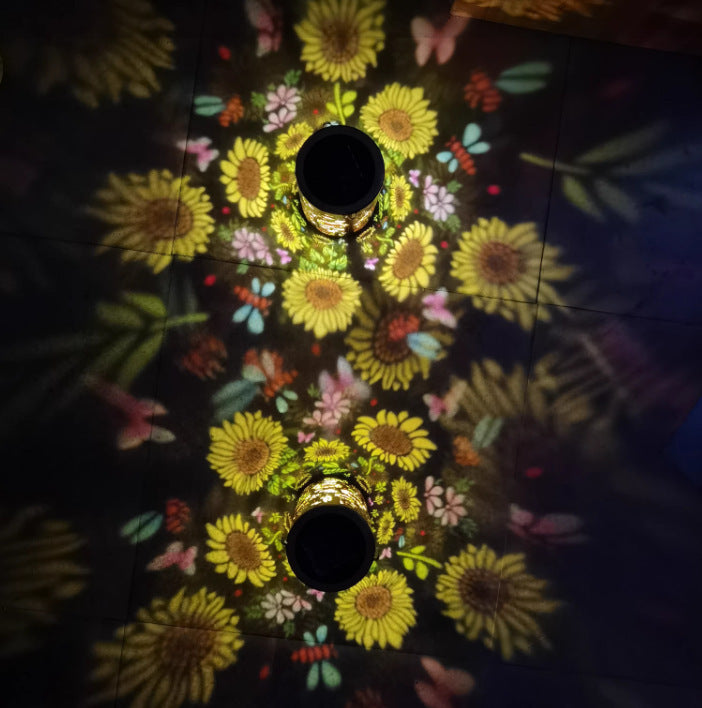 # Sunflower Iron Solar Garden Light