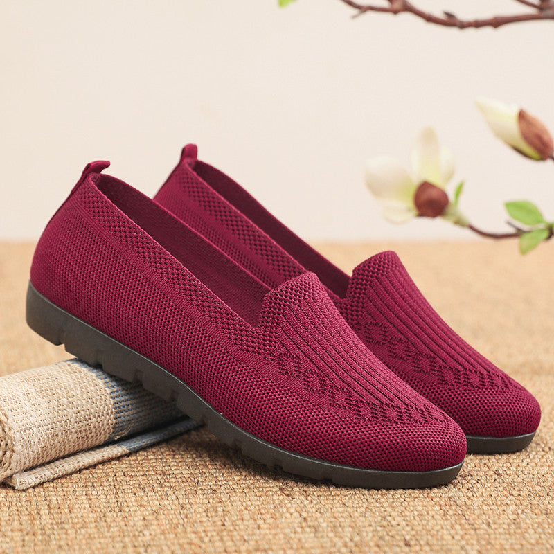 Women's Cloth Shoes with Flyknit Mesh Upper