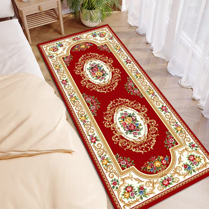 # Long Crystal Velvet Bedside Rug