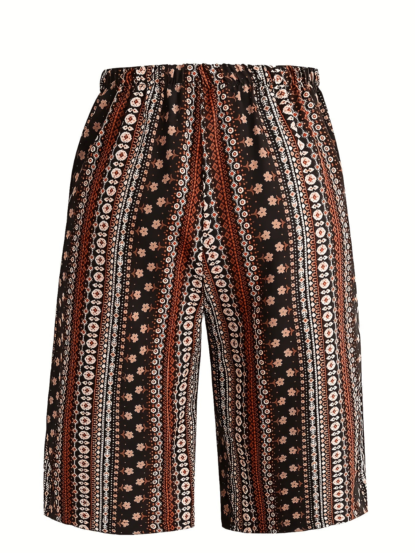 # Women's Retro Print Casual Mid-Length Shorts