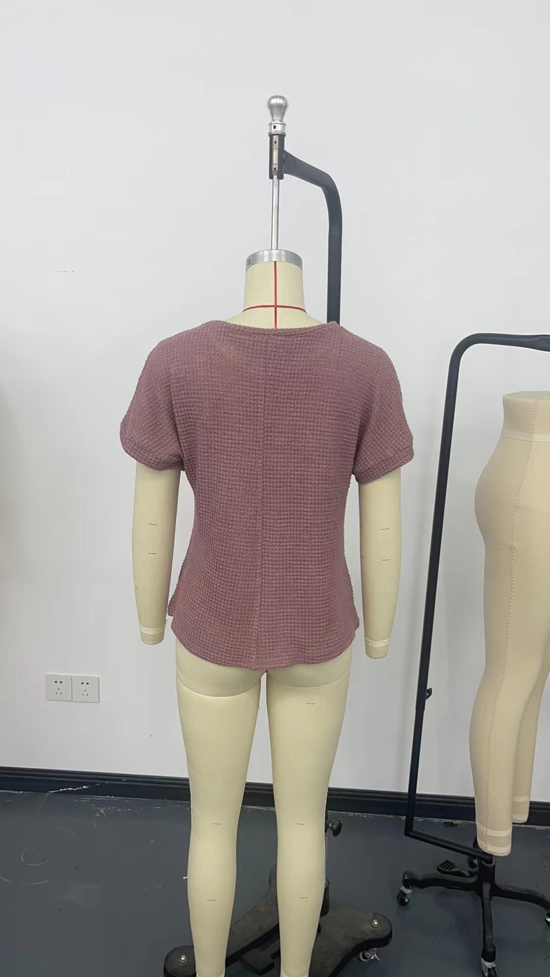 Raglan Openwork Breathable Short-Sleeve T-Shirt