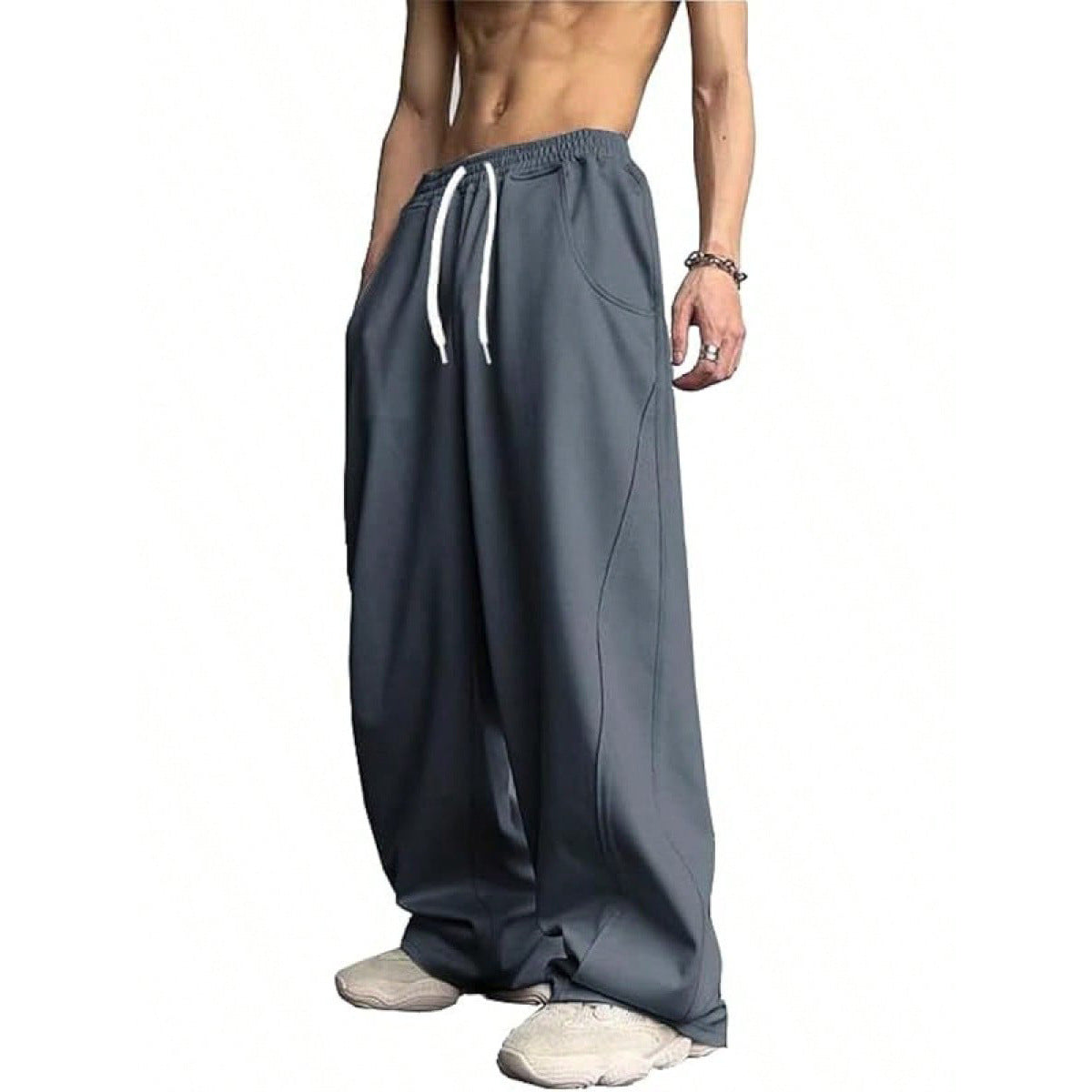 Loose-fitting Straight-Leg Sports Pants