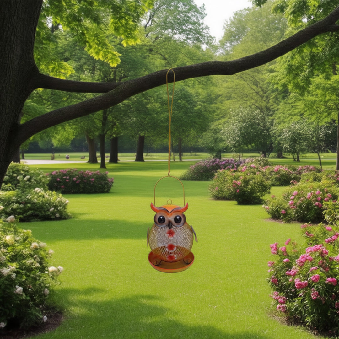 # Hanging Owl-Shaped Bird Feeder