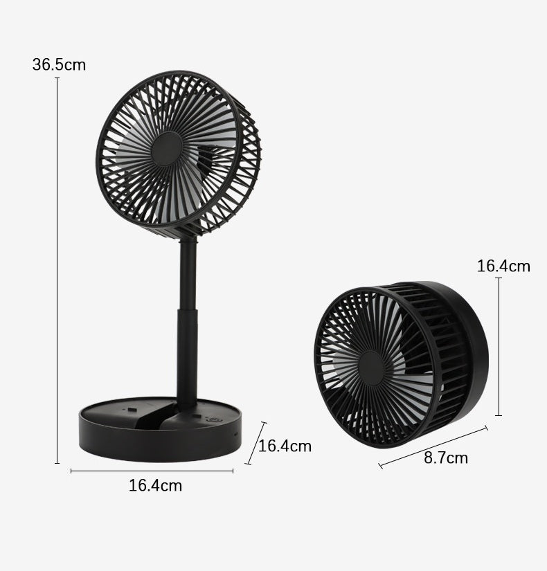 # Multifunctional Folding Telescopic Desktop Fan