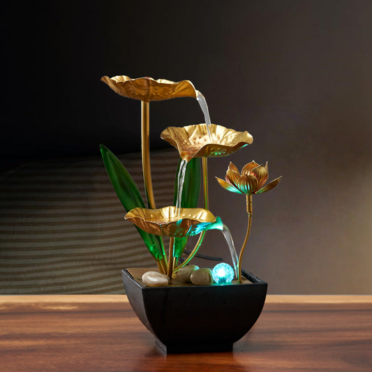 #Luxury Circulating Water Feature Desktop Ornament