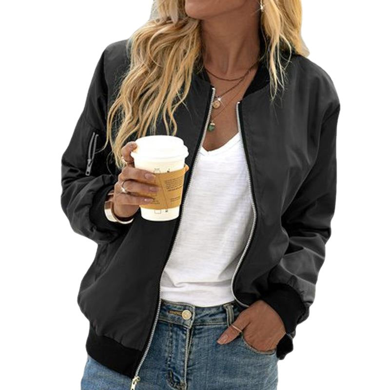 # Women's Zipper Casual Jacket
