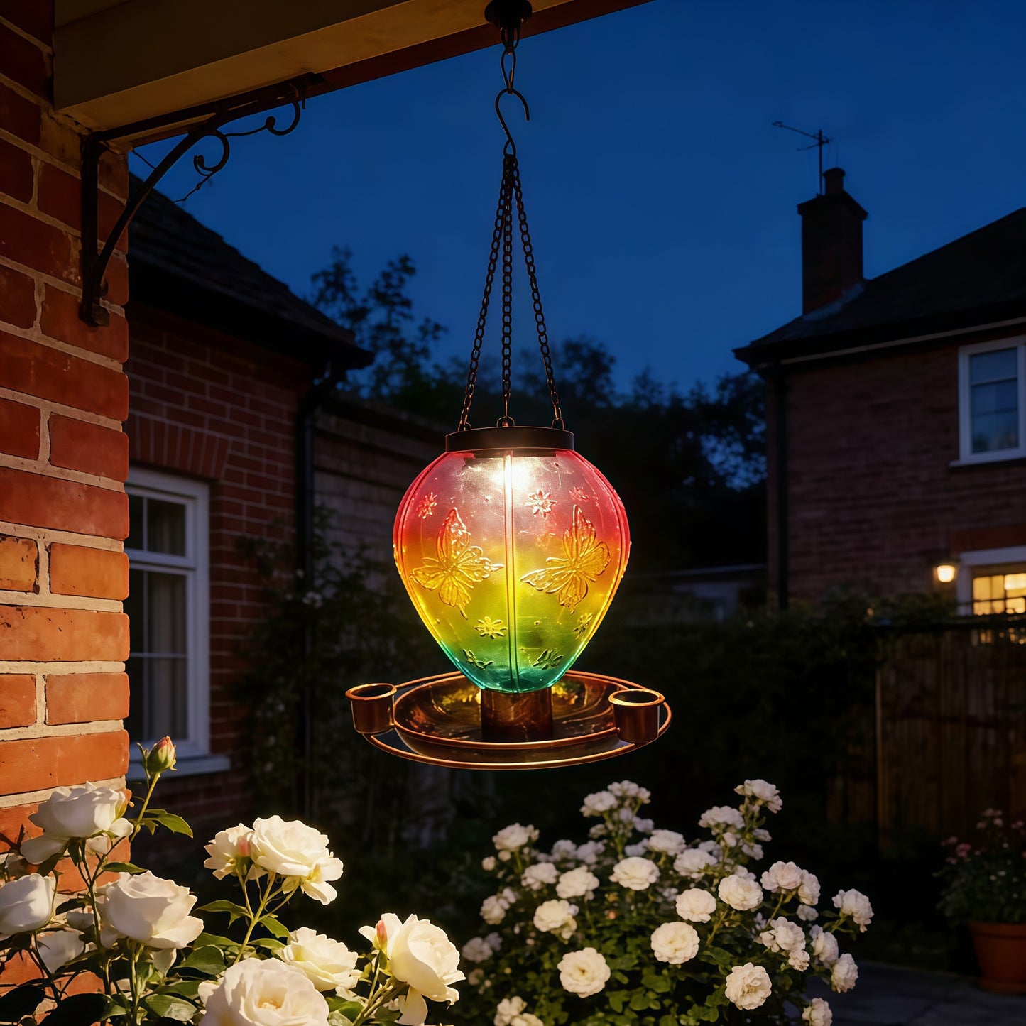 # Butterfly Solar-Powered Bird Feeder Lamp