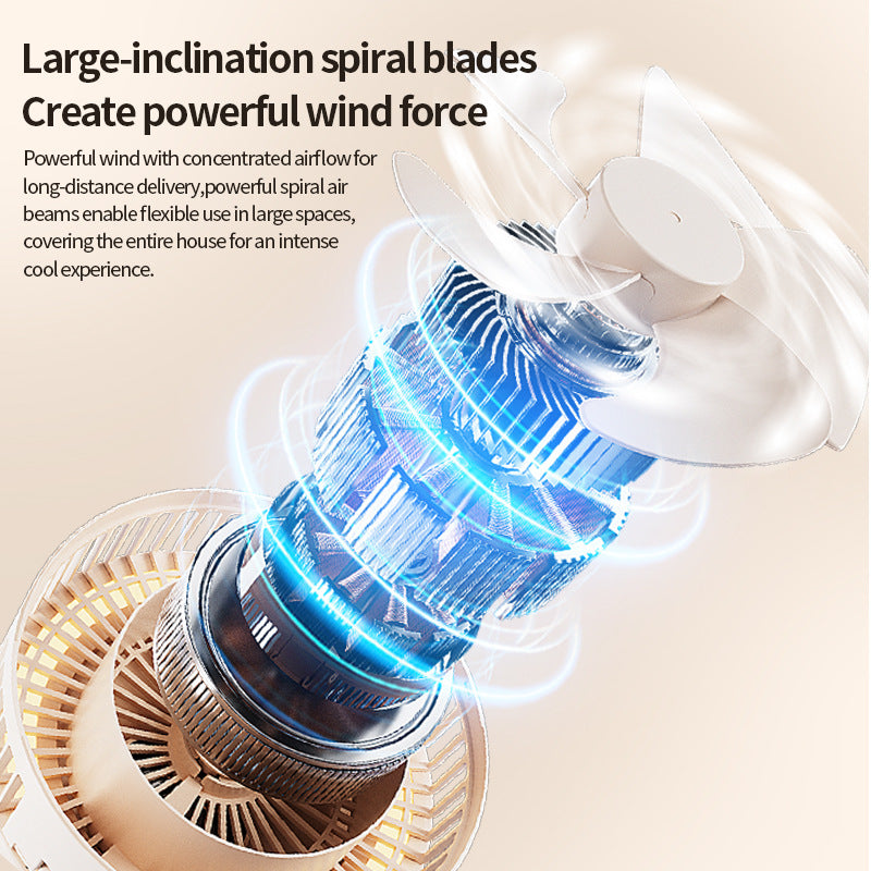 # Foldable Desktop Rechargeable Fan with Mirror