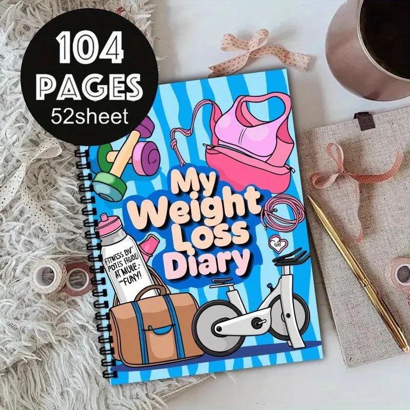 **A5 Weight Loss Diary (104-Page Recorder)**