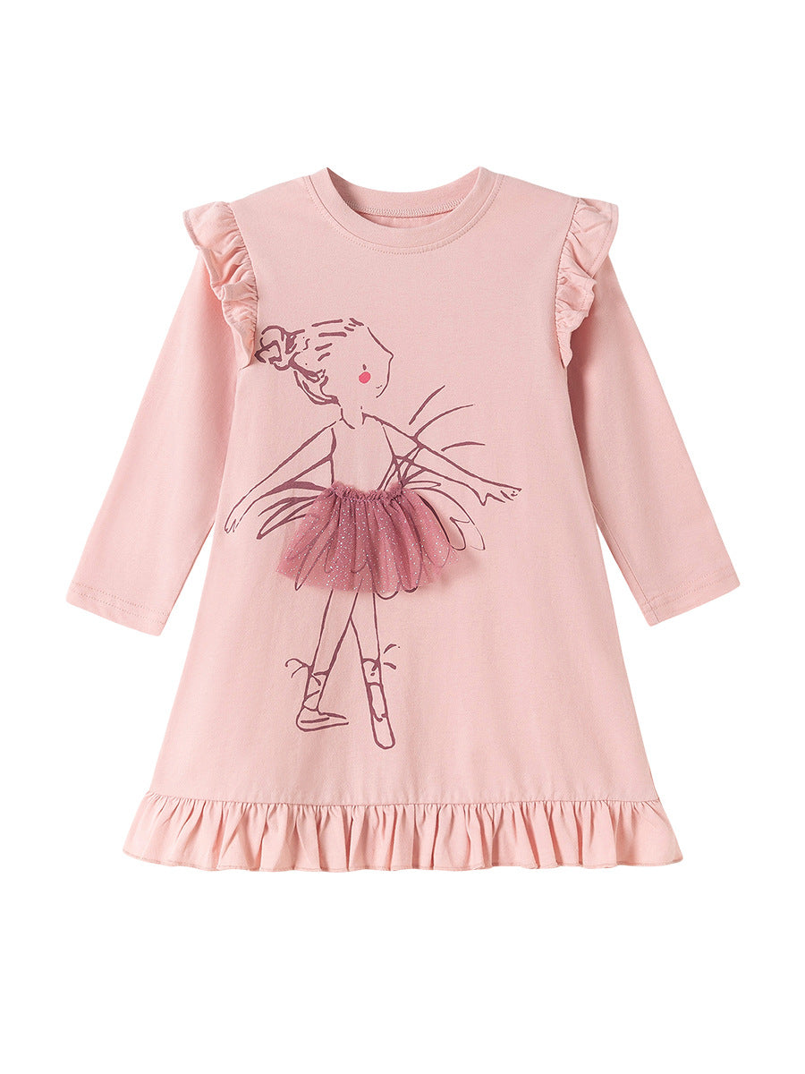 Girls' Long-Sleeved Dress