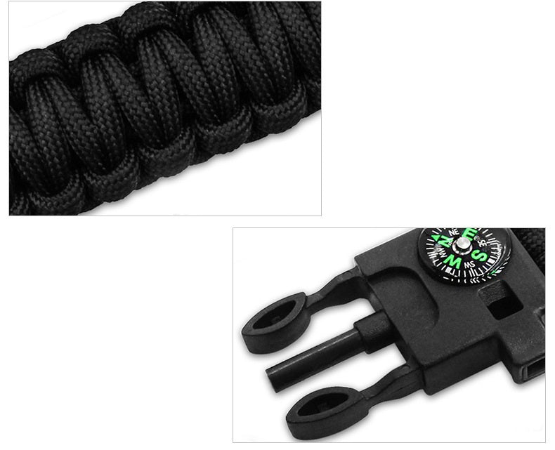 # 5-in-1 Multifunctional Outdoor Survival Paracord Bracelet