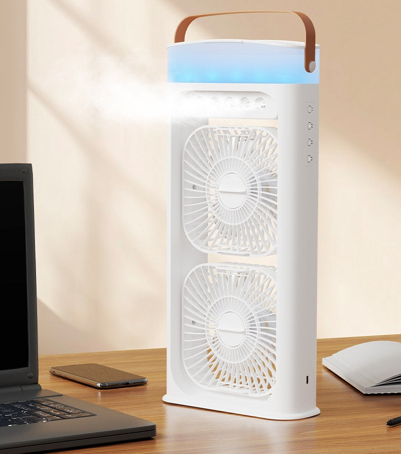 # Dual-Head Spray Water-Cooled Humidifier Fan