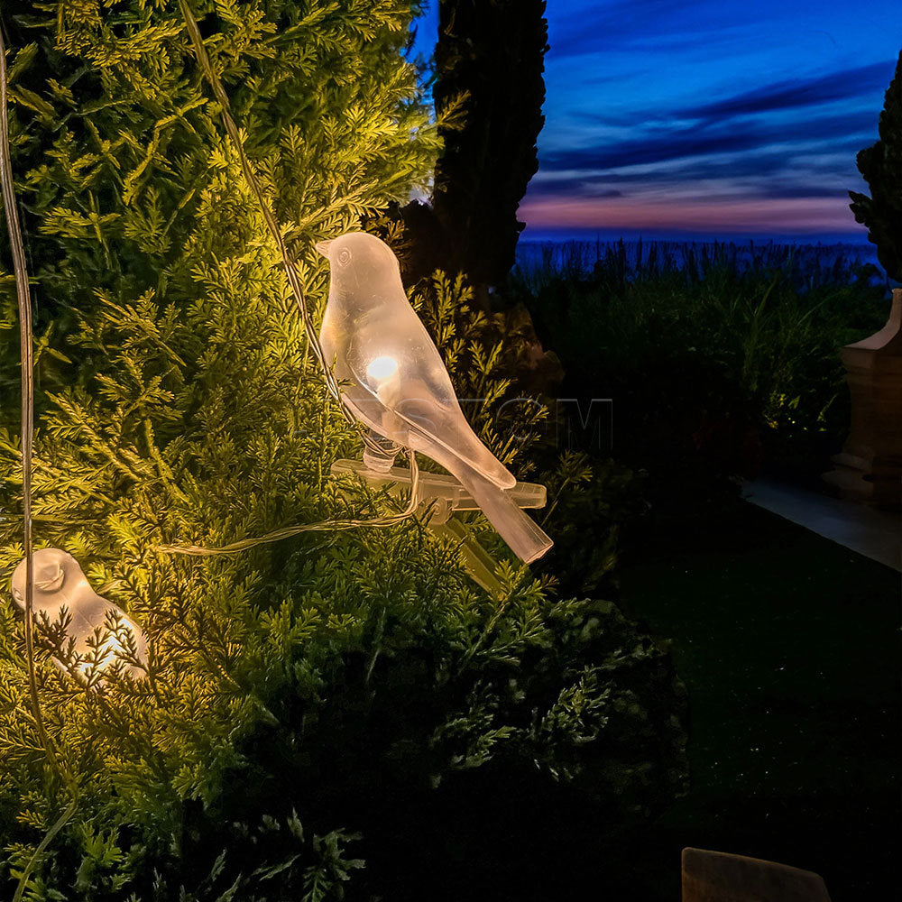 # Solar-Powered Outdoor Bird Decorative String Lights