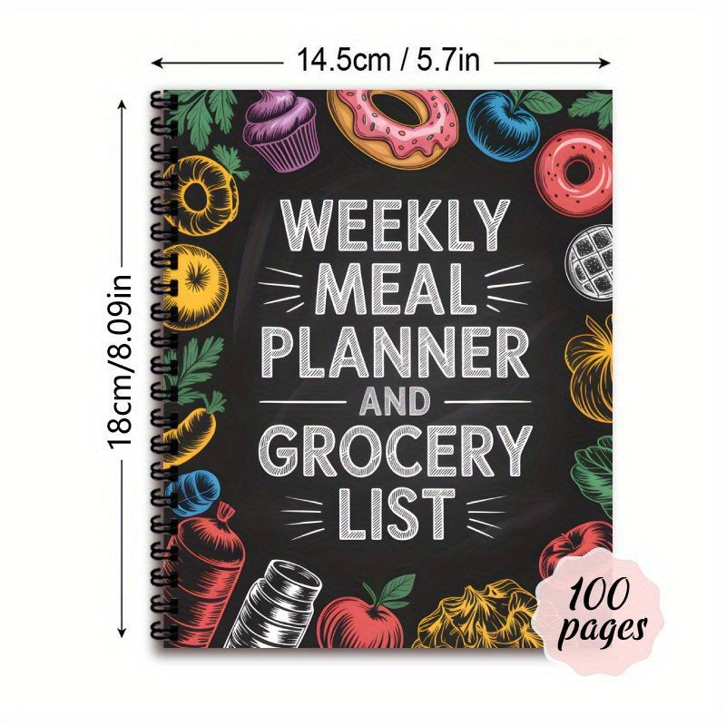 **Weekly Meal Planner/Kitchen Organizer Notebook**