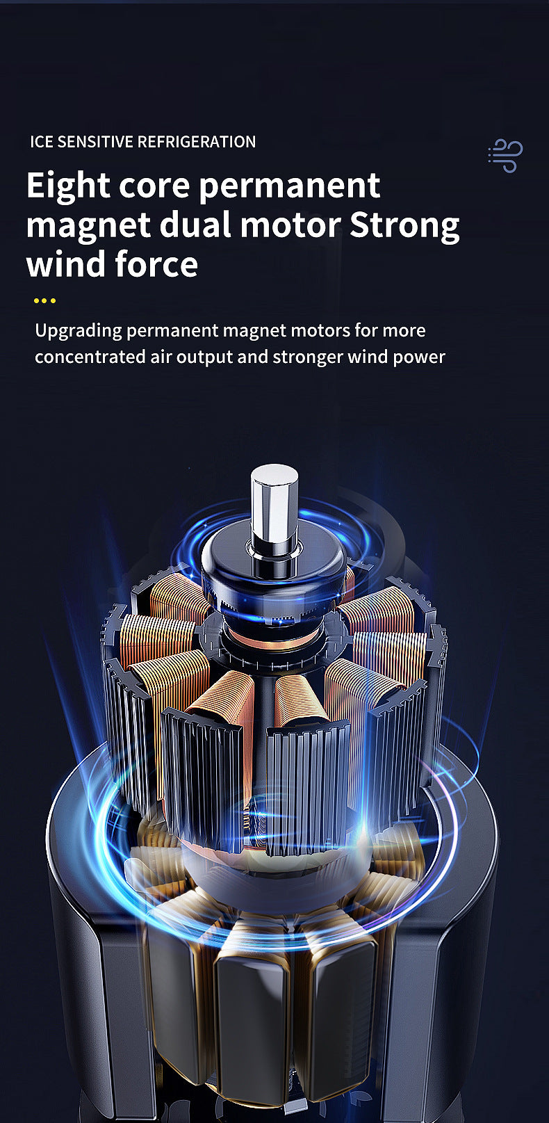 # Three-Hole Spray Desktop Air Cooler