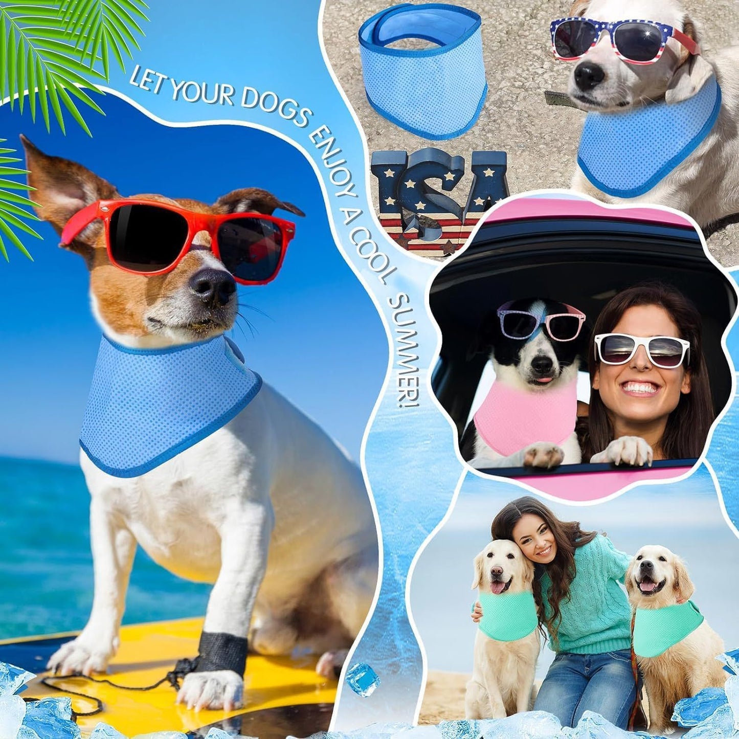 # Summer Pet Cooling Scarf