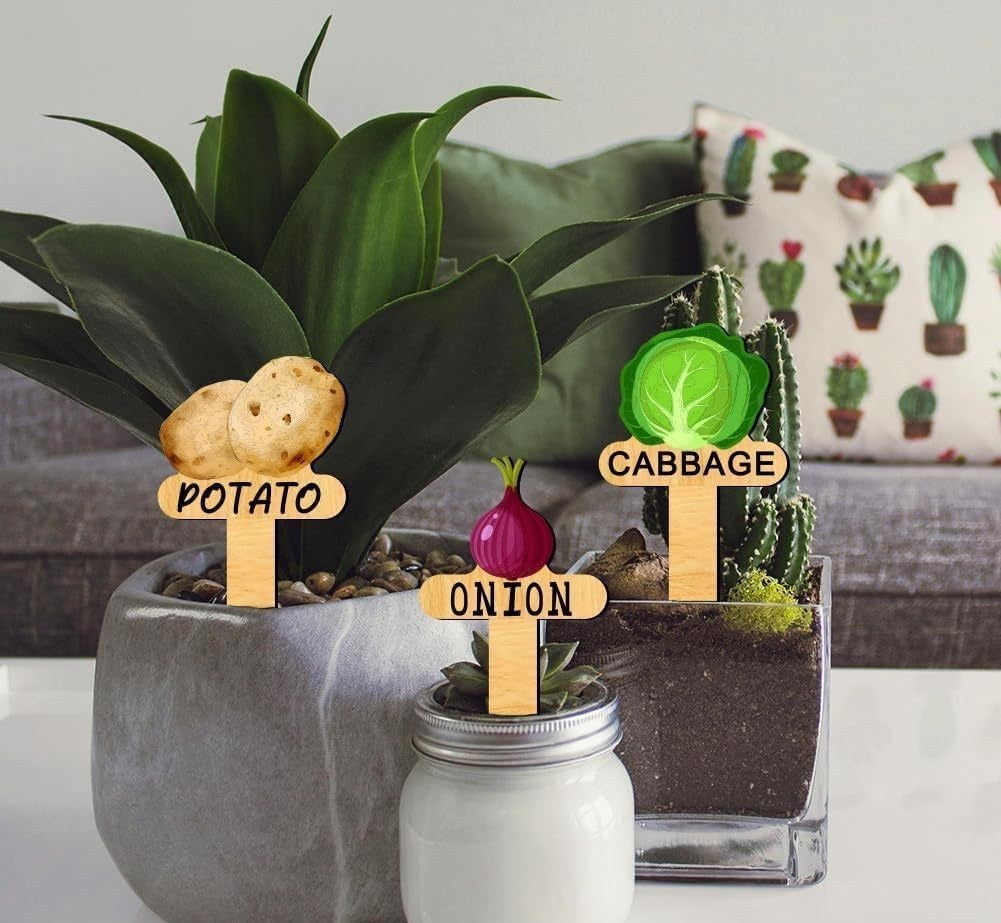 Wooden Gardening Plant Labels