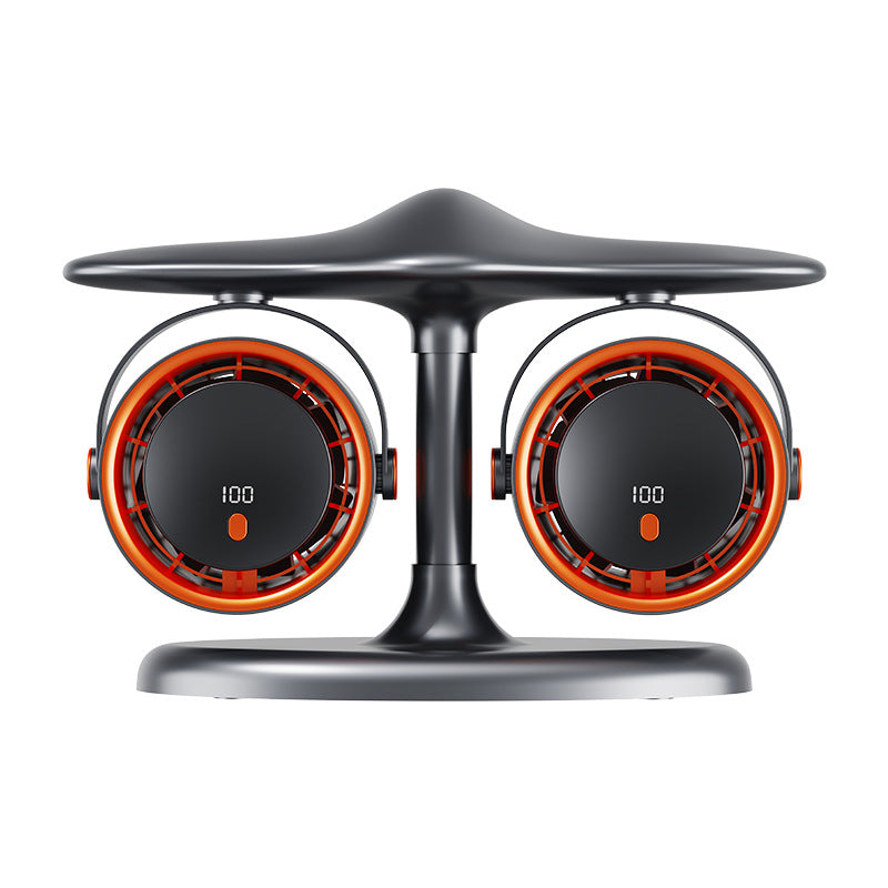 # Dual-Head Desktop Turbine Circulator Fan
