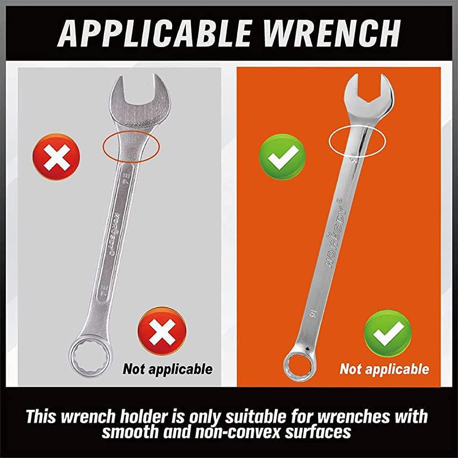 # 12-Slot Magnetic Wrench Organizer