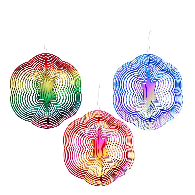 # Hexagonal Colorful 3D Bird Repellent Windmill