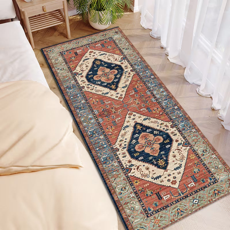 # Long Crystal Velvet Bedside Rug