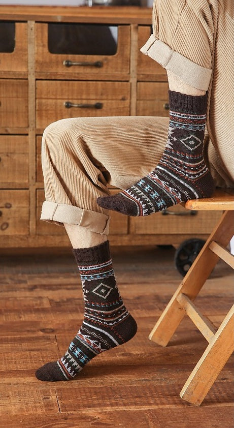 **Men's Autumn/Winter Socks | Mid-Calf Socks, 5-Pair Pack**