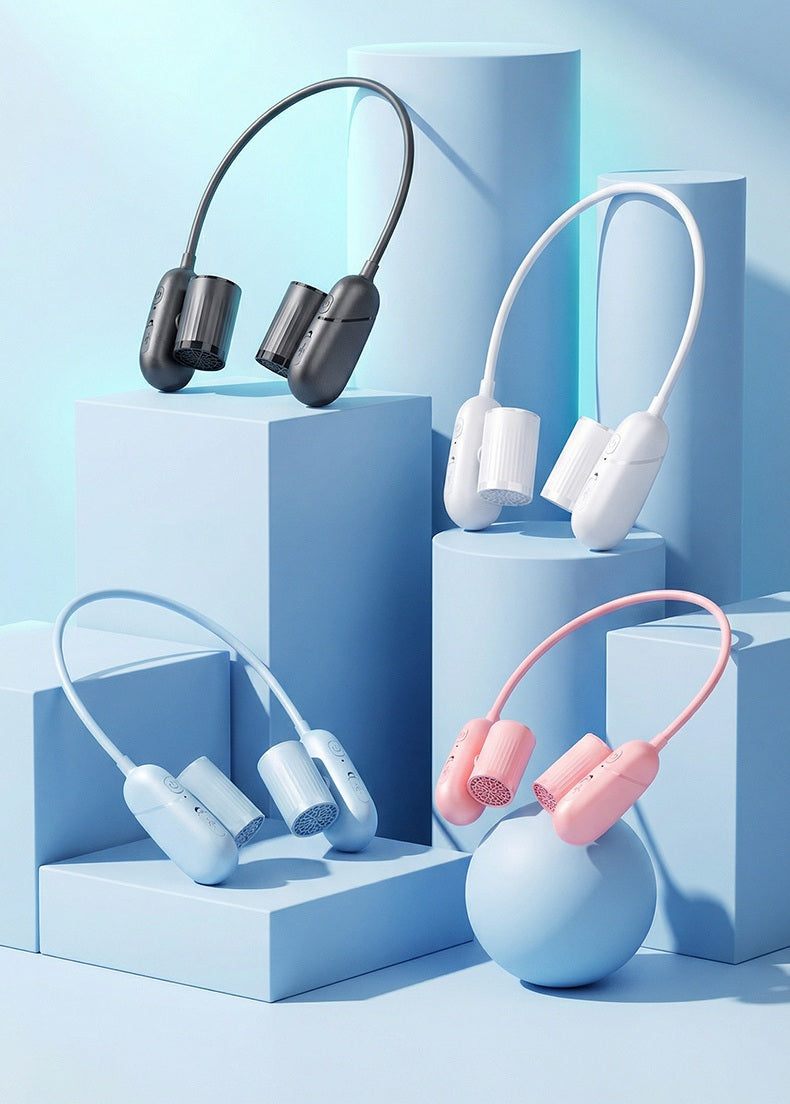 # Adjustable Wide-Angle Neckband Portable Fan