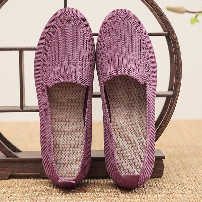 Women's Cloth Shoes with Flyknit Mesh Upper