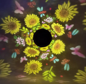 # Sunflower Iron Solar Garden Light