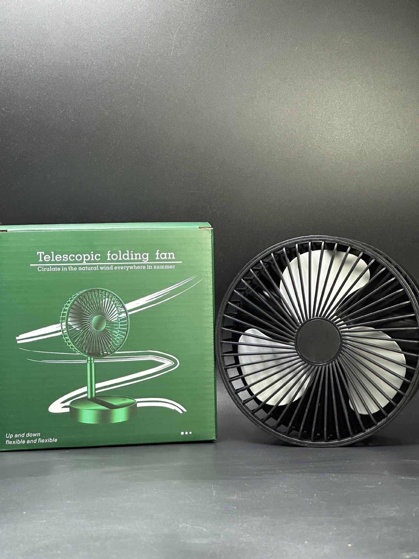 # Multifunctional Folding Telescopic Desktop Fan