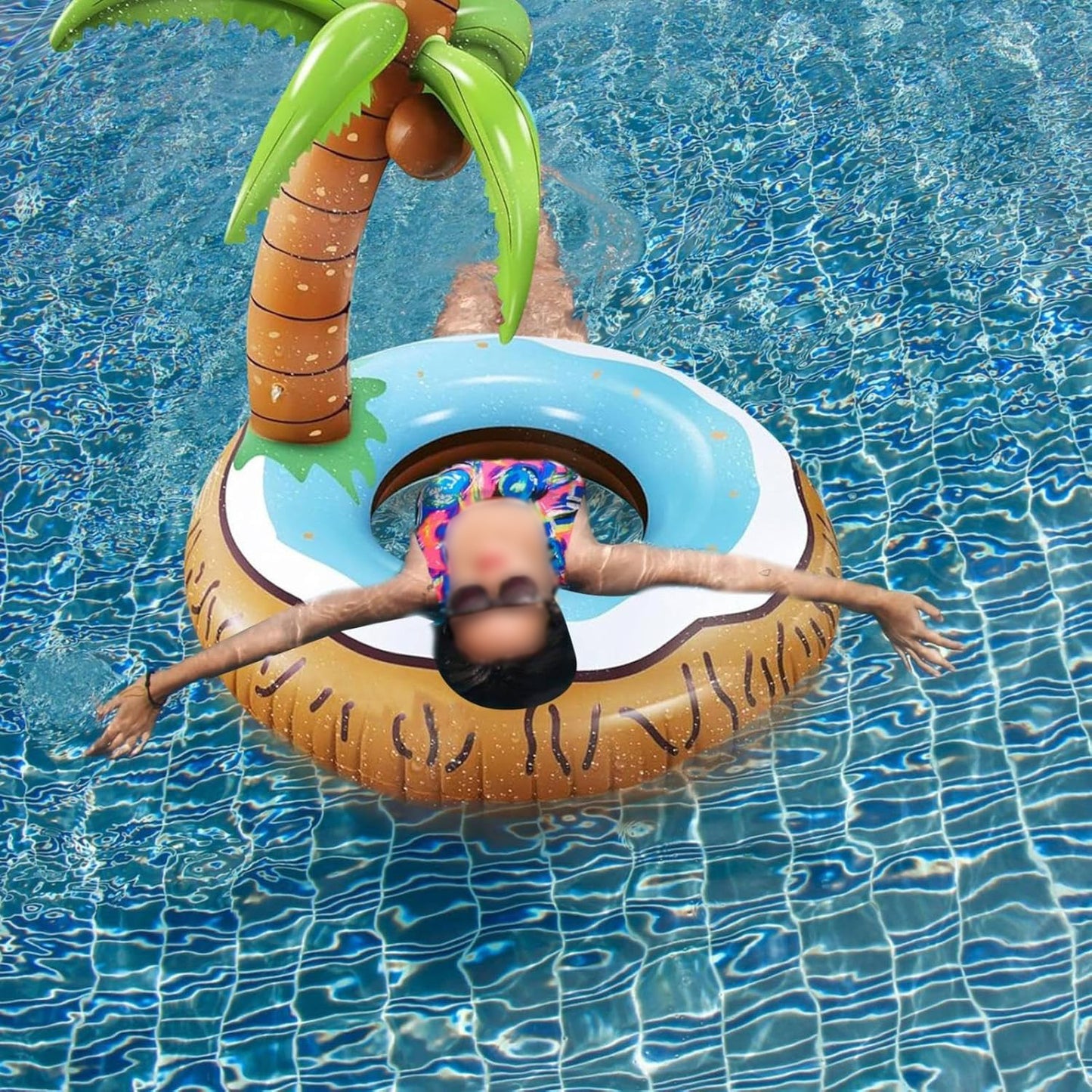 # Coconut Tree-Shaped Inflatable Floating Recliner