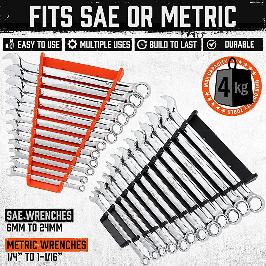 # 12-Slot Magnetic Wrench Organizer