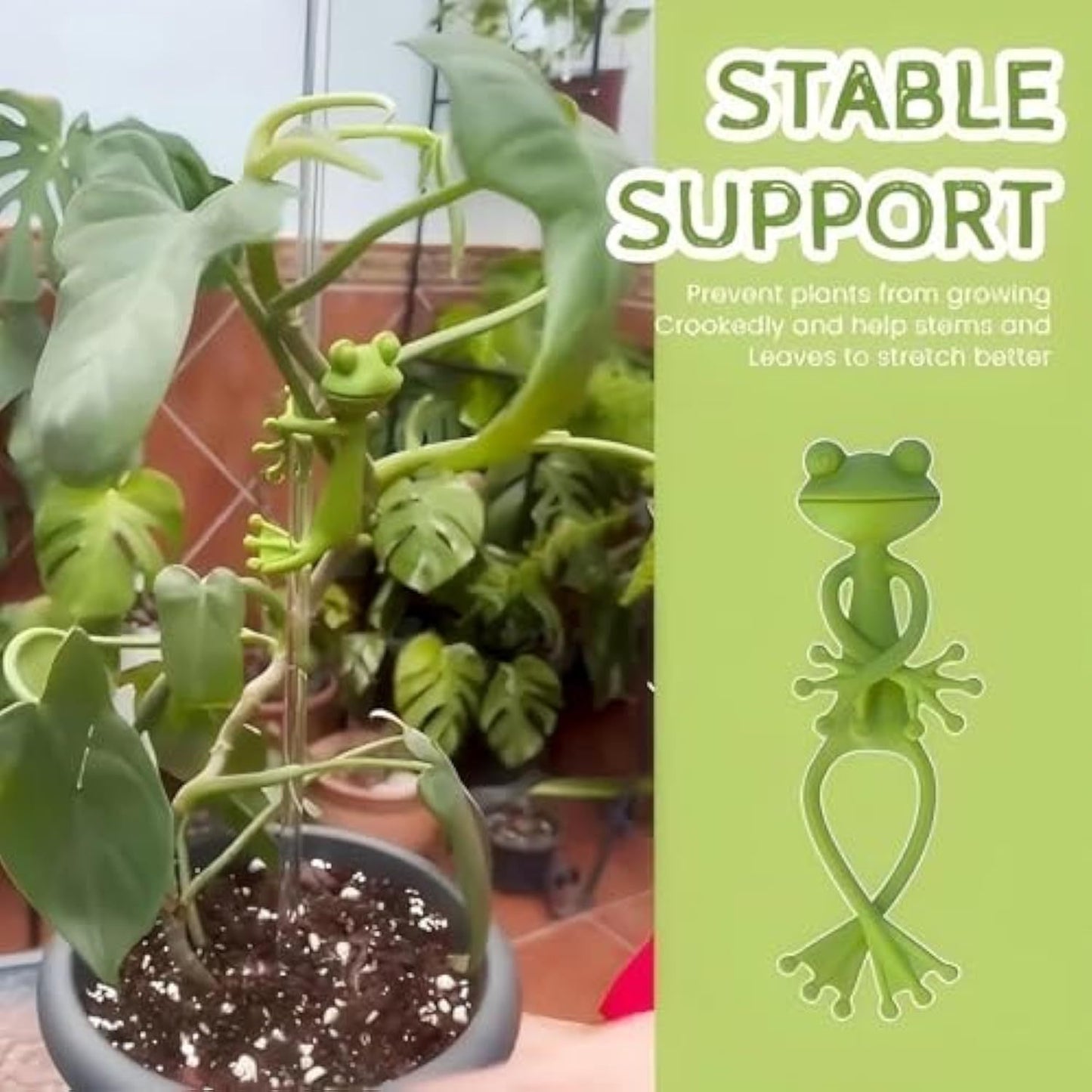 # Frog-Shaped Plant Support
