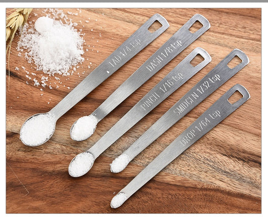 Stainless Steel Mini Measuring Spoon Set (5 Pieces)