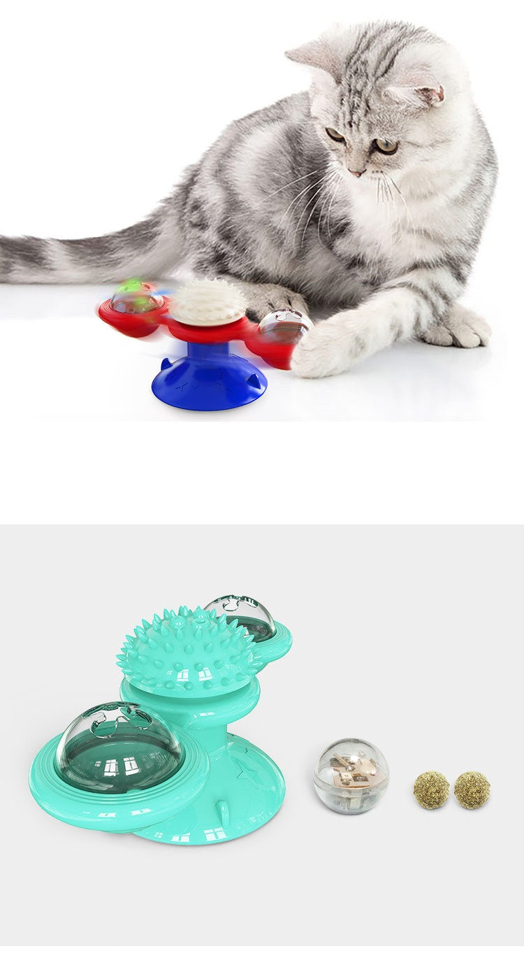 # Rotating Glowing Cat Carousel Interactive Toy