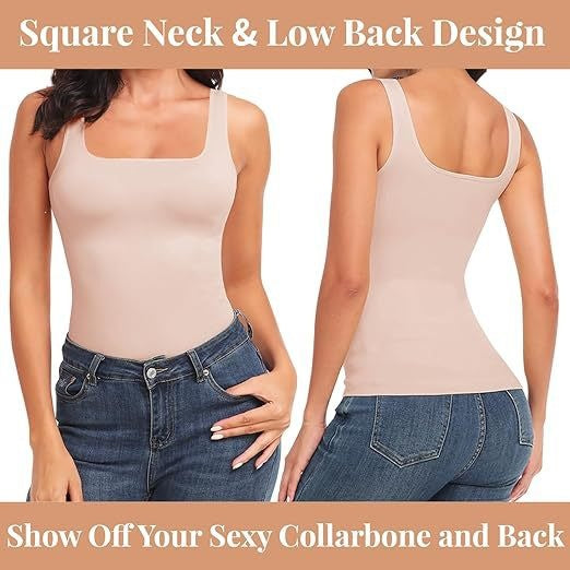 # Seamless Square Neck Women's Shaping Vest